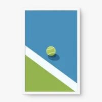 Quadro Decorativo Diagonal do Jogo – Arte Minimalista Esportiva Quadro Decorativo Diagonal do Jogo – Arte Minimalista Esportiva