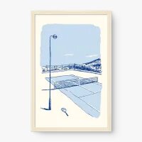 Quadro Decorativo A Arte do Intervalo – Arte Minimalista Azul