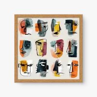 Quadro Decorativo Fragmentos Humanos – Arte Figurativa Abstrata