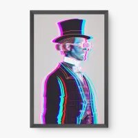 Quadro Decorativo Vitoriano Cromático - Quadrart Quadro Decorativo Vitoriano Cromático - Quadrart