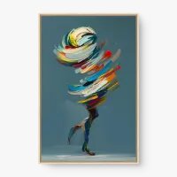 Quadro Decorativo Corpo em Movimento – Arte Figurativa Abstrata