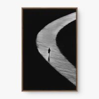 Quadro Decorativo A Curva do Destino – Arte Figurativa Minimalista