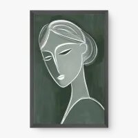 Quadro Decorativo Retrato Sereno - Quadrart Quadro Decorativo Retrato Sereno - Quadrart