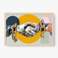 Quadro Decorativo Entre Laços e Correntes – Arte Figurativa Contemporânea