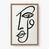 Quadro Decorativo Expressão Linear 2 – arte minimalista moderna