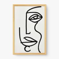 Quadro Decorativo Expressão Linear 3 – arte minimalista moderna