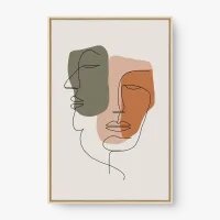 Quadro Decorativo Duas Almas – arte minimalista contemporânea
