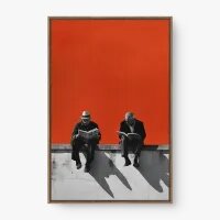 Quadro Decorativo Leitura nas Alturas – arte urbana moderna