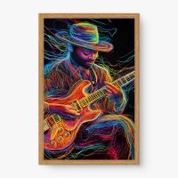Quadro Decorativo Ritmo em Cores – arte musical vibrante