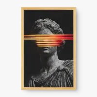 Quadro Decorativo Interferência – arte clássica com toque digital