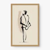 Quadro Decorativo Traço Harmônico – arte musical minimalista