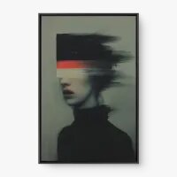 Quadro Decorativo Desconexão – arte digital e introspectiva