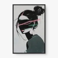 Quadro Decorativo O Que Não Se Vê – arte introspectiva e abstrata