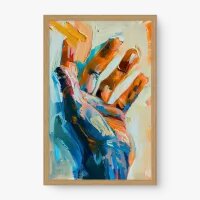 Quadro Decorativo Mão Criadora – arte abstrata expressiva