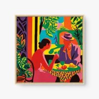 Quadro Decorativo Café ao Entardecer – arte vibrante e afetiva