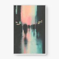 Quadro Decorativo Fluxo Urbano – arte digital metropolitana