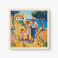Quadro Decorativo Verão em Família – arte afetiva e vibrante