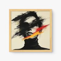 Quadro Decorativo Identidade Fragmentada – arte conceitual provocativa