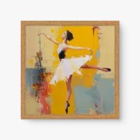 Quadro Decorativo Bailarina do Amanhecer – arte vibrante e poética