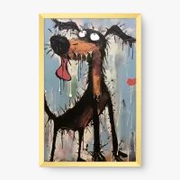 Quadro Decorativo Cachorro Cartoon – Quadro Divertido e Moderno