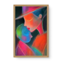 Quadro Decorativo Laço Eterno – arte afetiva e vibrante