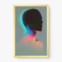 Quadro Decorativo Aurora Humana – arte digital e energética