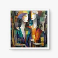 Quadro Decorativo Sintonia Geométrica – arte abstrata e relacional