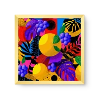 Quadro Decorativo Jardim Pop – Arte Floral Moderna Quadro Decorativo Jardim Pop – Arte Floral Moderna