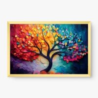 Quadro Decorativo Árvore da Harmonia – Arte Colorida Contemporânea