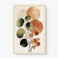 Quadro Decorativo Harmonia Botânica 3 – Arte Natural e Minimalista