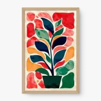 Quadro Decorativo Botânica Moderna – Arte Contemporânea Vibrante