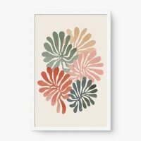 Quadro Decorativo Jardim Minimalista – Arte Floral Moderna e Leve