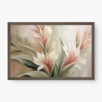 Quadro Decorativo Flores da Serenidade – Arte Suave e Elegante para seu Espaço