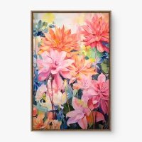 Quadro Decorativo Calor de Primavera – Arte Floral Colorida e Vibrante