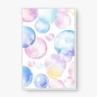 Quadro Decorativo Infantil Bolhas de Sabão – Leveza e Magia