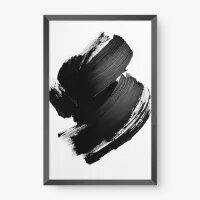 Quadro Decorativo Brush Minimalista 1 – Arte Abstrata Contemporânea