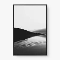 Quadro Decorativo Dunas Preto e Branco – Arte Minimalista Paisagem