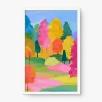 Quadro Decorativo Primavera Vibrante – Arte Colorida e Alegre