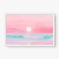 Quadro Decorativo Serenidade Rosa – Arte Suave e Relaxante