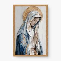 Quadro Decorativo A Oração de Maria – Arte Sacra e Devoção