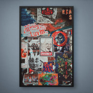Quadro Decorativo Street Art - Quadros de colagens Quadro Decorativo Street Art - Quadros de colagens