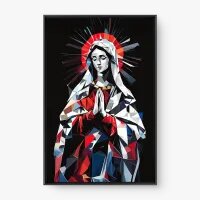 Quadro Decorativo Reflexos da Devoção – Arte Sacra Moderna e Inspiradora