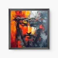 Quadro Decorativo O Redentor – Arte Religiosa Moderna e Intensa