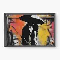 Quadro Decorativo Street Art Paixão Urbana – Amor e Grafite