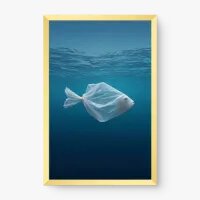 Quadro Decorativo Surrealista A Evolução do Plástico – Arte Ambiental Moderna