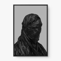 Quadro Decorativo Surrealista O Humano de Plástico – Arte Conceitual Moderna