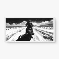 Quadro Decorativo Paz Sobre Duas Rodas | Arte Automotiva PB – Quadrart