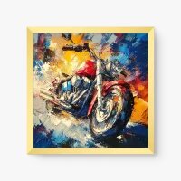 Quadro Decorativo Imponência Moto | Arte Moderna Quadrart