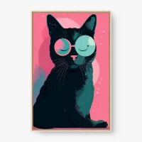 Quadro Decorativo Chill Cat - Quadros de animais Quadro Decorativo Chill Cat - Quadros de animais