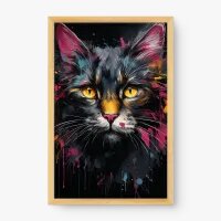 Quadro Decorativo Maine Coon – Arte Moderna e Intensa
